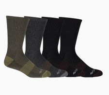 Men's Columbia 4-pack Heather Ribbed Half Cushioned Crew Socks Multi Color