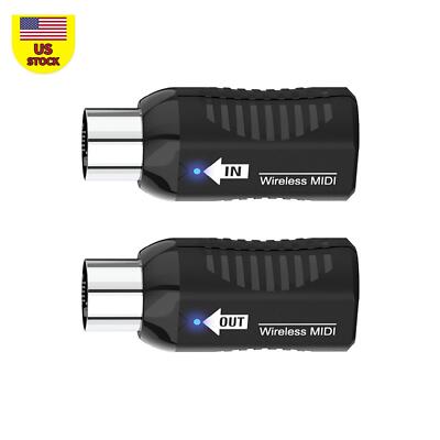 Midi Wireless Guitar Receiver Transmitter Adapter For Digital Piano Keyboard