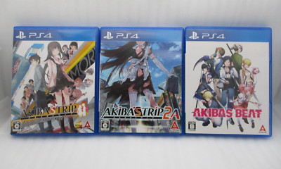 PS4 AKIBA'S TRIP 1st Memory, 2+A & AKIBA'S BEAT 3Games Japan Import