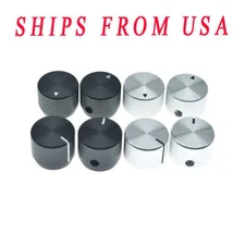 2-Pack 20mm Diam. Metal Universal Pot Knob 1/4" 6.35mm Knob fits Guitar/Bass/AMP