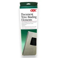 Document Wire Binding Elements Twin Loop 25 Pack 3/8”x32 Loop - 3:1 Black - NEW