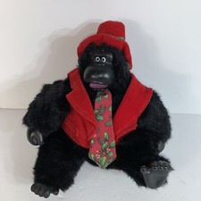 Vintage Gorilla Stuffed Animal Plush 90's Magogo Sings Moves Tested Working