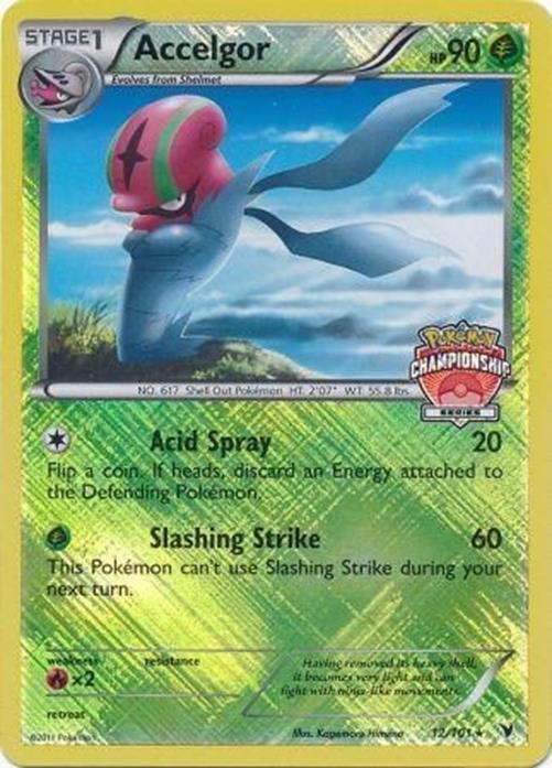 Accelgor - 12/101 - Pokemon Noble Victories Championship Series Card NM