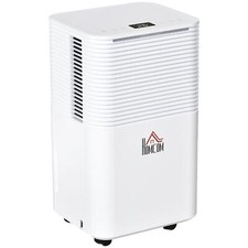 HOMCOM 10L/Day 2000ML Portable Quiet Dehumidifier for Home Laundry Room - White