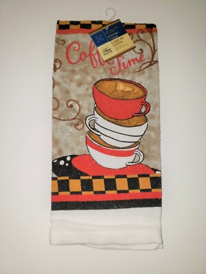 Home Collection Kitchen Dish Towel - New - Coffee Time