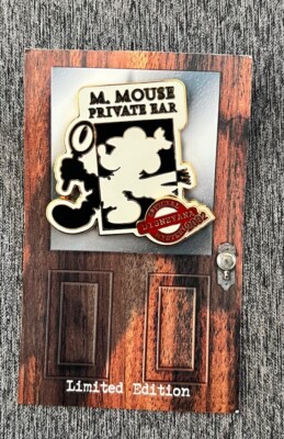 DISNEYANA CONVENTION 2002 MYSTERY LOGO M. MOUSE PRIVATE BAR LIMITED EDITION PIN