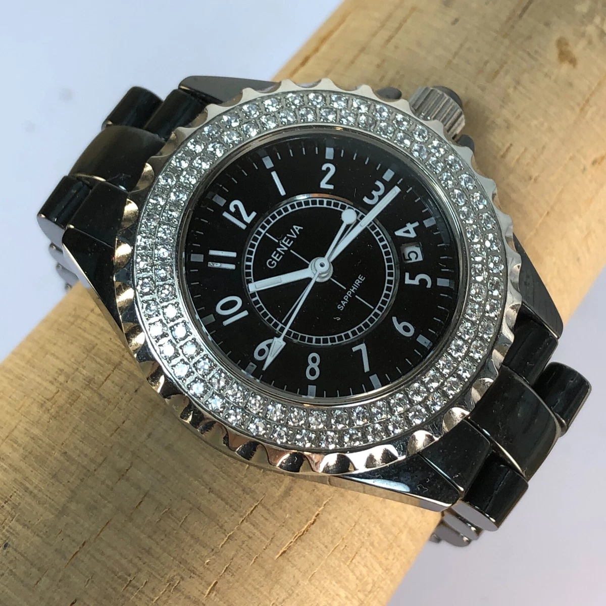 Geneva sapphire crystal watch clearance