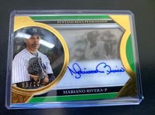 2020 Topps Five Star Pentamerous Penmanship Auto SP 5/10 Green MARIANO RIVERA