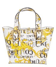 New Versace Jeans Couture - Shopper Logo Brush Couture White Gold - 74va4bz1zs59