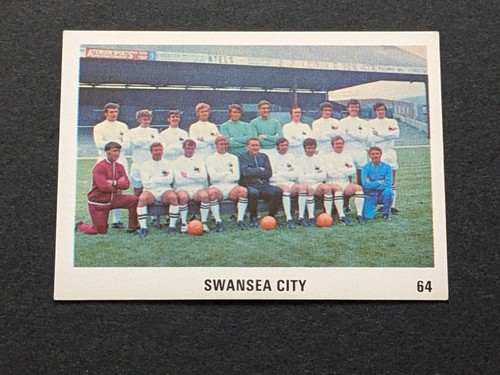 Tarjeta intercambiable de fútbol americano Swansea City 1970/71 The Sun #64 foto del equipo - Imagen 4 de 5