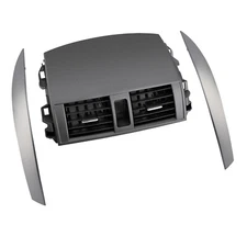 Center AC Dash Air Vent Trim Panel Cover w/ Strips Trim For 08-13 Toyota Corolla