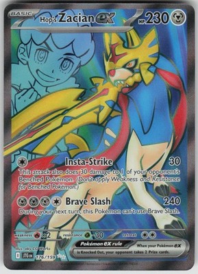 Pokemon Hop's Zacian ex Ultra Rare SV09: Journey Together 176/159