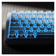 XVX White Shine Through Keycaps, PBT Keyboard Keycaps Cherry Profile, Custom ...