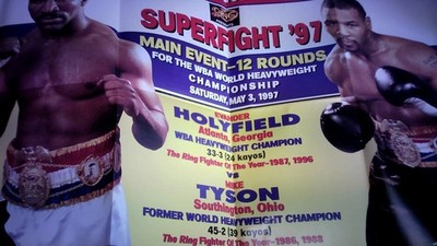 Superfight `97. Supplement mit Kampfvorschau als Poster. World Heavyweight Champ