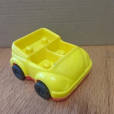 Vintage 1975 Kenner Tree Tot Family Treehouse Car Yellow Red Playset Toy