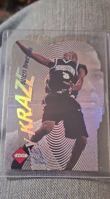 1996 Collector's Edge Rookie Rage - Key Kraze Allen Iverson #9 Die-Cut /3100...