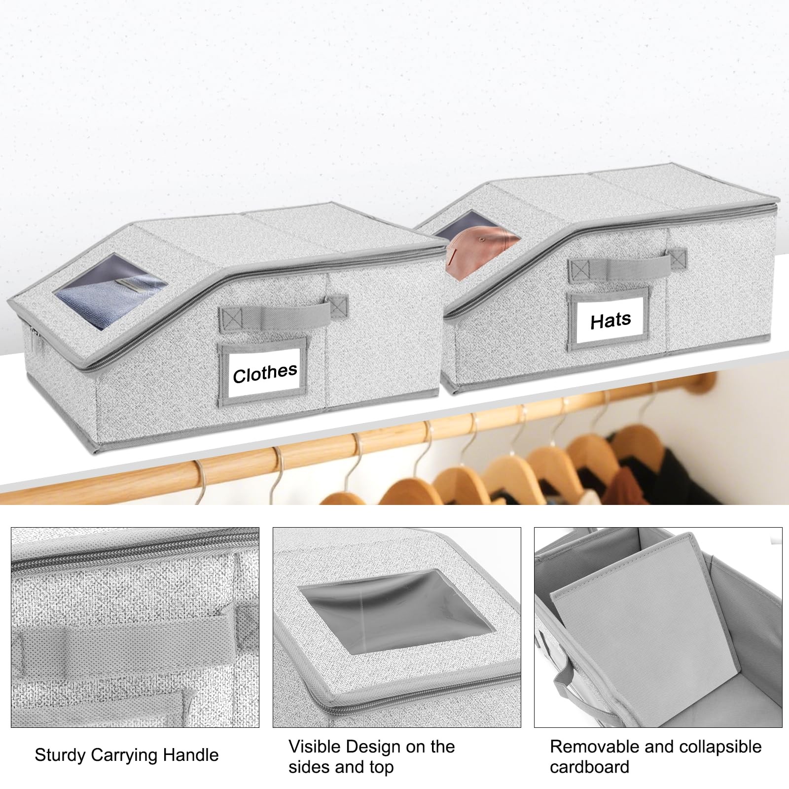 2 Pack Stackable Baseball Cap Organizer & Hat Sto… - image 5