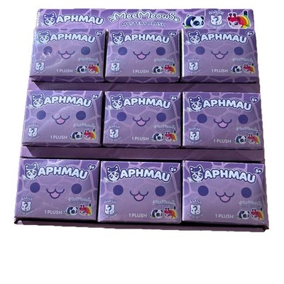Case Lot of 9 New Sealed Aphmau MeeMeows Mystery Box Plush Safari Litter Display