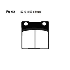 Pastiglie freno ruota posteriore per Suzuki GSX 750 Inazuma anno 1998-2003 - nuove