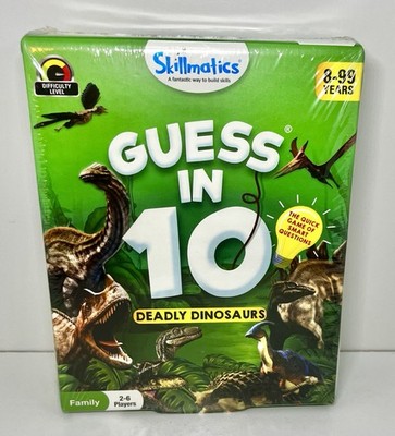 Skillmatics Guess in 10 Deadly Dinosaurs 8+ Family Game New Sealed
