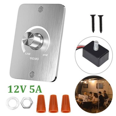 12 Volt 5A LED Lampe Dimmer Schalter 3 Draht für Wohnmobil Boot Beleuchtungsger
