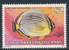 1979-1980 COCOS ISLANDS FISH $2 DEFINITIVE FINE MINT MNH