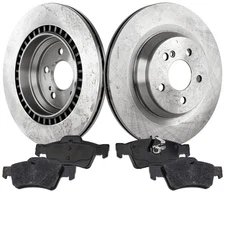 Brake Disc and Pad Kit For 10-11 Mercedes Benz S550 11-12 SL550 Rear