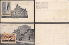 Poland 1921 -2 Postcards with special stamps. Mi Nr.: I/II.. (EB) AR-11700