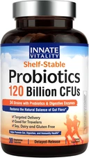 Probiotics 120 Billion Cfus for Men & Women, 34 Strains with Prebiotics & Digest