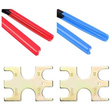 1/2 & 3/4 Pex Crimpers Set 2 Plumbing Crimping Tools Copper Ring Gonogo Gauge