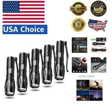 5 in 1 Tactical Flashlight Pack - Bright LED, Waterproof & Shock Resistant