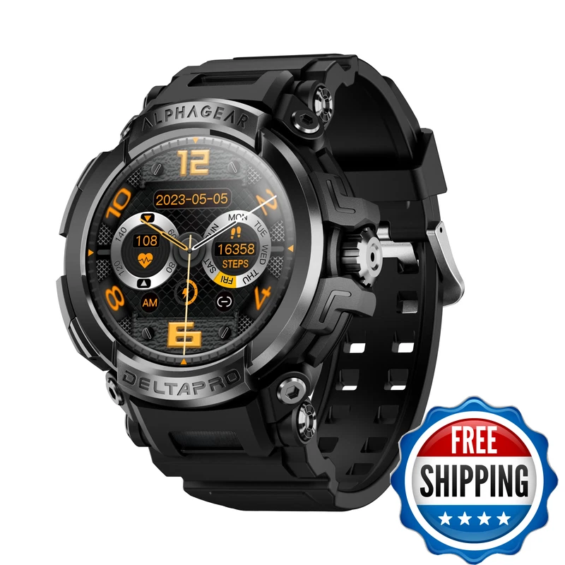 Alphagear Delta Pro Smartwatch For Iphone Android Rugged Smart Watch