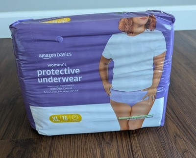 Amazon Basics Women's Size: XL / 16 protective Underwear, Fits Waist 45-64''