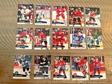 1991-92 Pro Set Series 1 Hockey French Starter Lot of (33) Cards