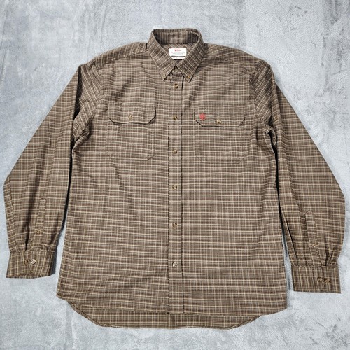 Camicia Fjallraven Forest Flanella Uomo XL Plaid Comfort Fit Outdoor Bottoni