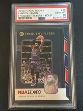 2019-20 Panini NBA Hoops Premium Stock - Frequent Flyers LeBron James #15 Holo