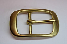 Solid Cast Brass Belt Buckle Tongue Pin STAMPED Fits 1.5" Belt
