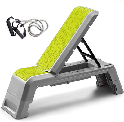 Exercise Step Platform, Multifunctional Aerobic Deck with Cord and Adjustable Du