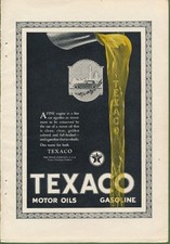 Magazine Ad - 1922 - Texaco Oil - (#2)