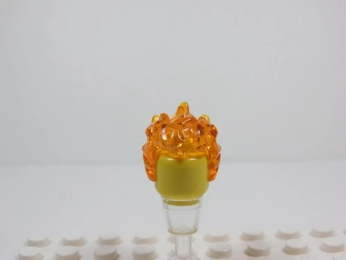 LEGO Marvel Trans Orange Flame Hair Minifig C11