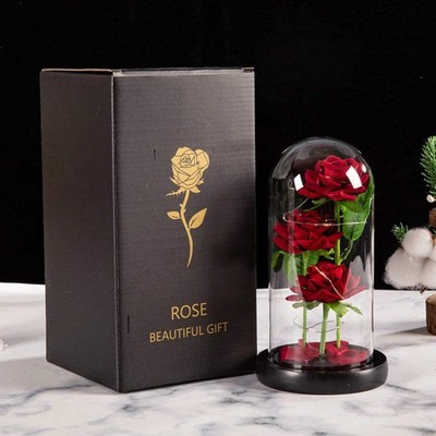 LED Galaxy Drei Rosen Kunstblumen, Hochzeitsdeko, kreativer Valentinstag