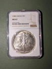 1986 American Silver Eagle Coin - NGC MS67