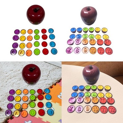 Lernpuzzle Spielzeug für Vorschulkinder mit Apfelmotiv in Rot für Kinder