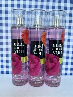 3X ~ Bath & Body Works ~ Fragrance Mist ~ MAD ABOUT YOU ~ FULL SIZE ~ 8 oz