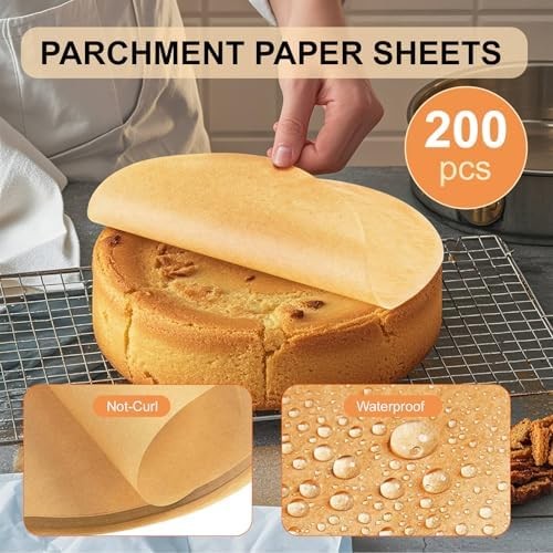 Round Parchment Baking Paper Sheets | eBay
