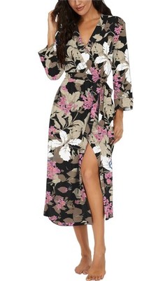 VINTATRE Women Kimono Robes Long Knit Bathrobe Lightweight Soft Knit Sleepwea...