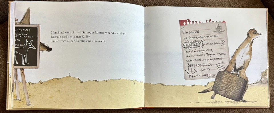 Post vom Erdmännchen, Emily Gravett, Bilderbuch mit Postkarten zum Aufklappen - Bild 4 von 4