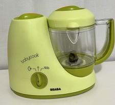 BEABA Babycook Blender  Steamer Green Dishwasher-Safe Parts Baby Food Maker