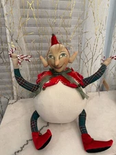 Joe Spencer Gallerie II Gathered Traditions Leroy Snowball Elf NWT