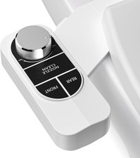 Non-Electric Bidet - Self Cleaning Dual Nozzle Frontal and Rear Wash Fresh Wat
